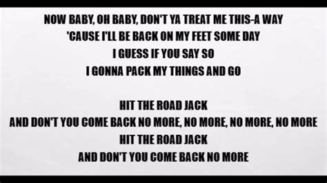 The Meaning Behind The Song: Hit the Road Jack by Hermes 